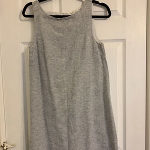 BeachLunchLounge Grey and White Striped Dress.